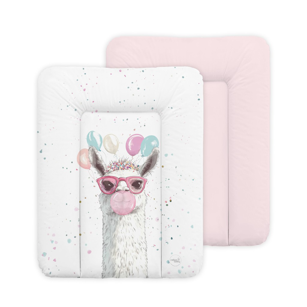 CEBA BABY Podložka prebaľovacia mäkká (50x70) Basic Crazy Lama
